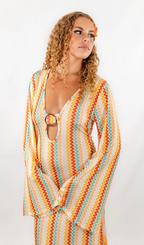 Robe soleil zigzag