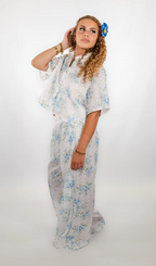 Ensemble 2 piéces - Jardin bleu