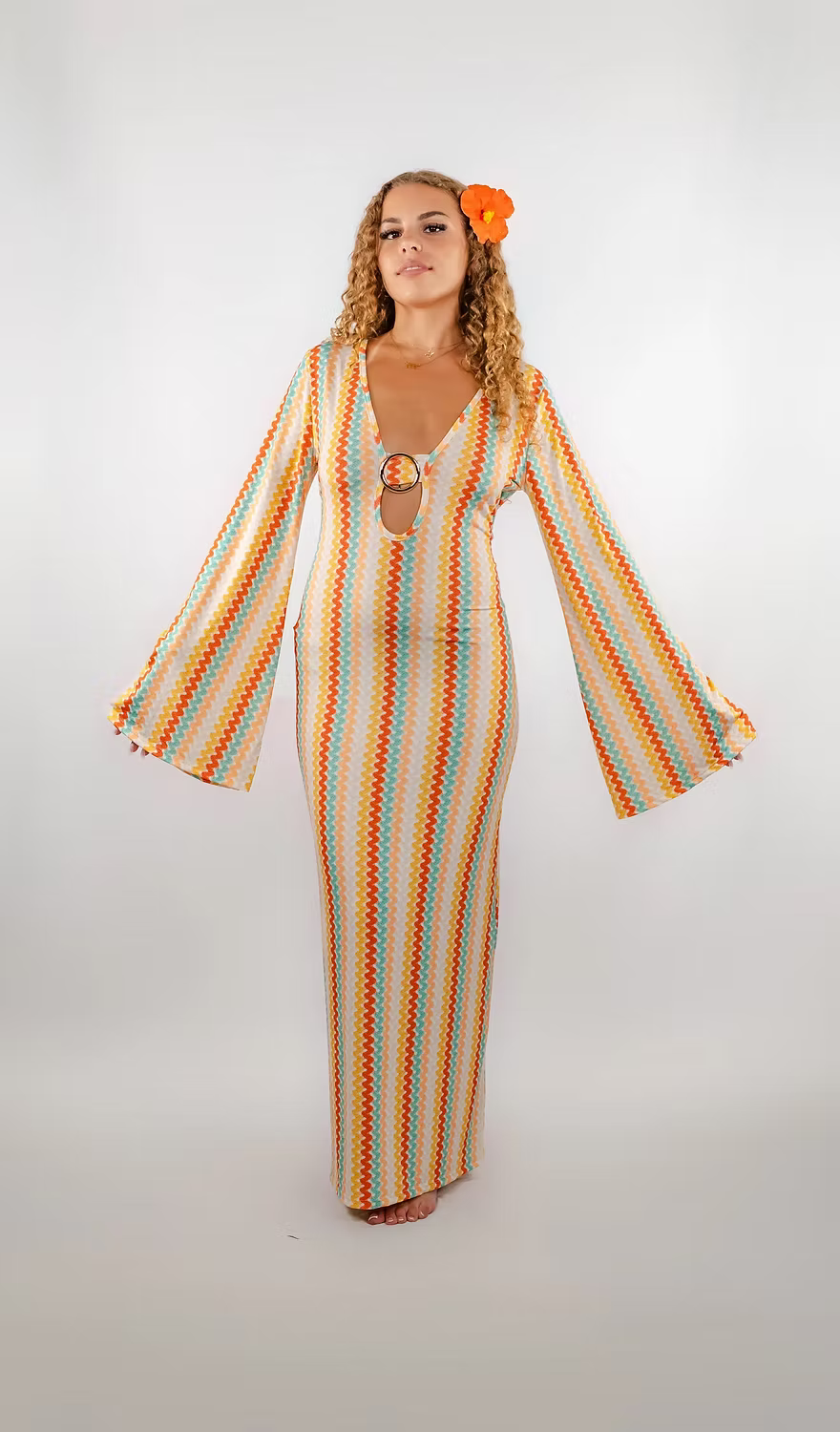 Robe soleil zigzag